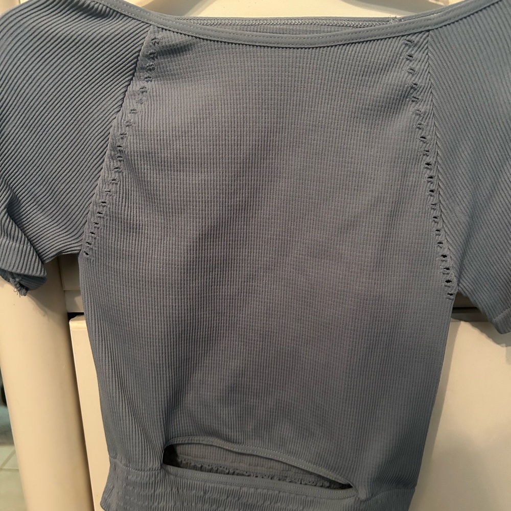 Free people movement cut it out short sleeve